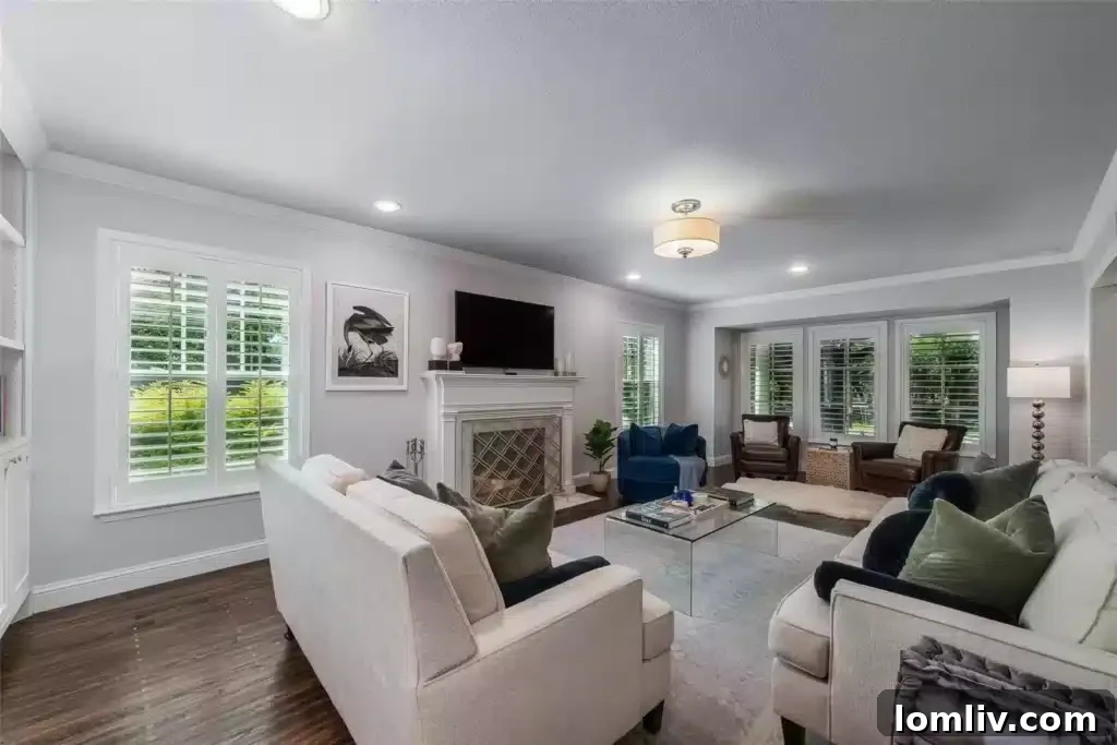 Spacious Living Area of the 1941 Dutch Colonial Home