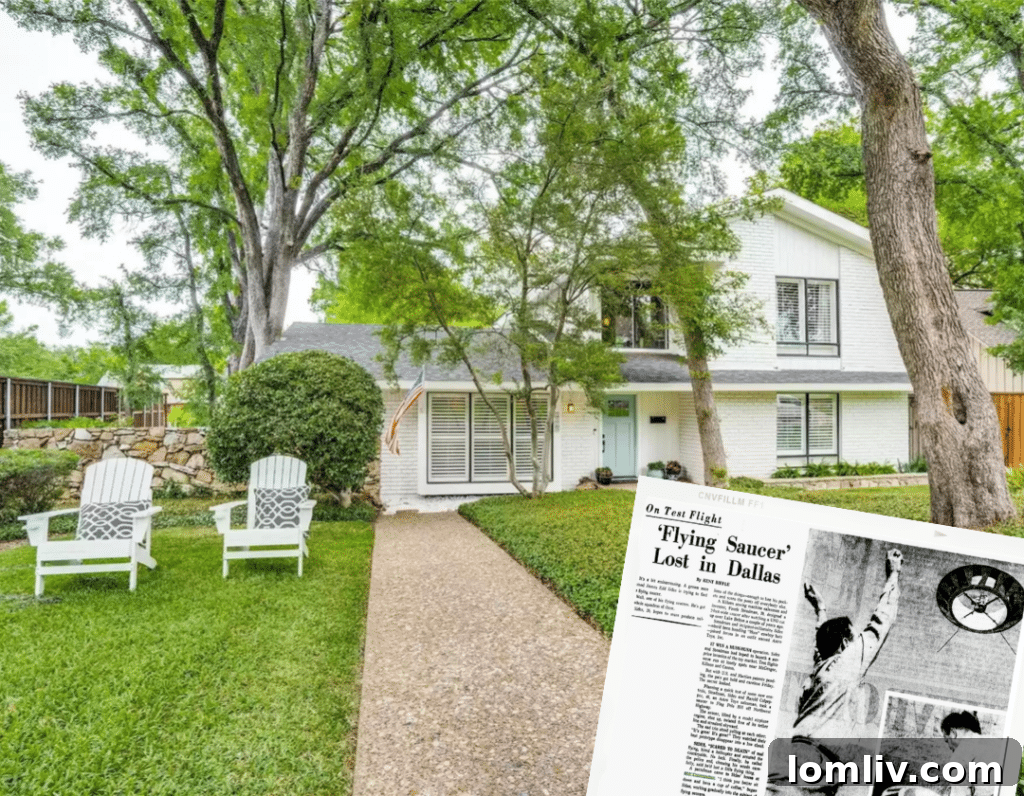 White Rock Elementary: A Galactic Home for Growing Minds 2 A charming home in Lake Highlands, Dallas with a unique historical secret.