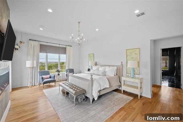 Home Office or Study with Built-in Shelving and Natural Light