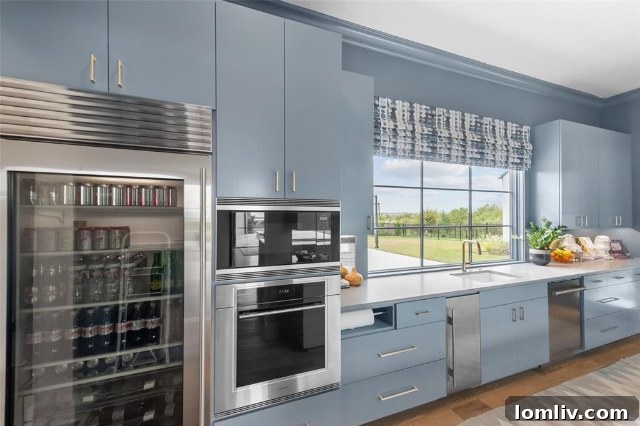 Gourmet Kitchen with High-End Appliances and Island