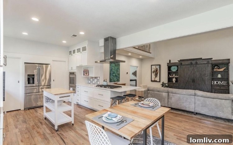 Luxurious master bathroom with separate vanities