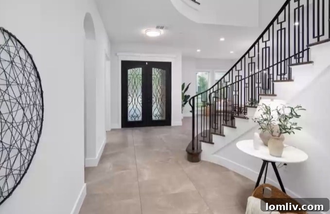 Spacious kitchen with marble countertops and modern appliances