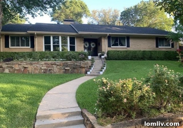 Elegant exterior of Kessler Park home with lush landscaping