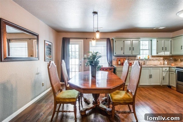 Spacious living room area inside the one-bedroom home