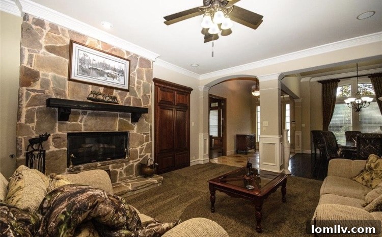 Gourmet Kitchen with Island and Modern Appliances