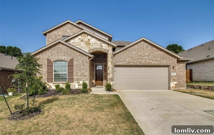 Modern Exterior of a Home in Wylie ISD