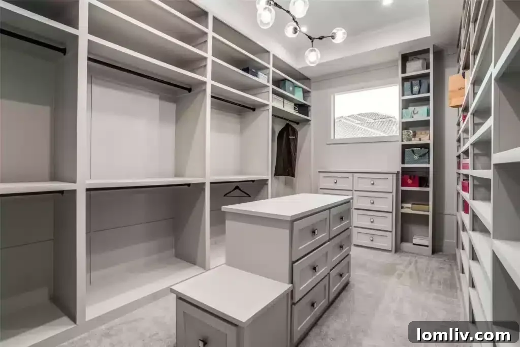 Spa-like ensuite bathroom with double shower and garden tub