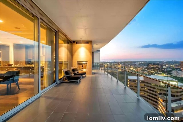 Bleu Ciel's Exclusive Two-Story Luxury High-Rise with Star Power 11 Bleu Ciel Dallas terrace views