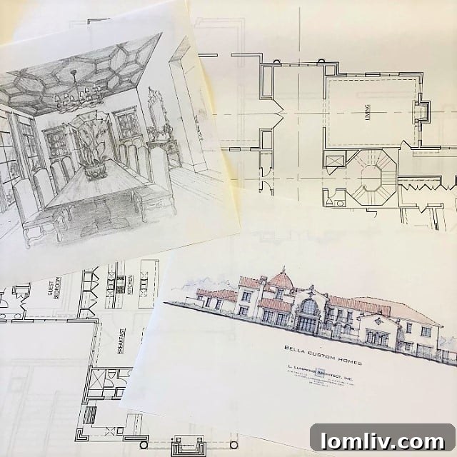 Architectural Blueprint for a Bella Custom Home Project