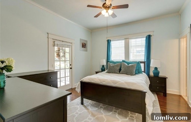 Spacious Living Area with Hardwood Floors