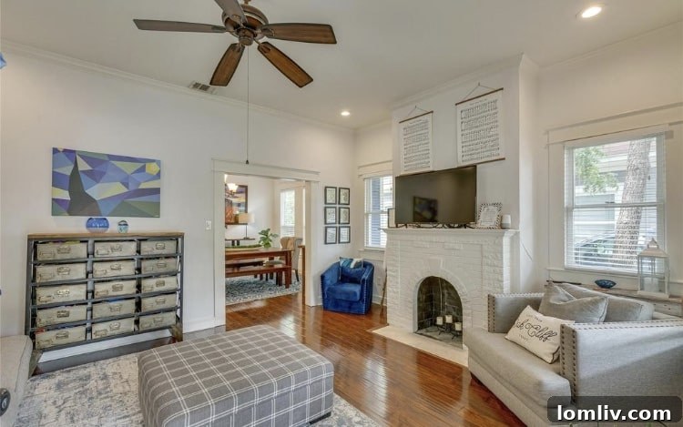 Updated Bathroom with Hexagon Tile