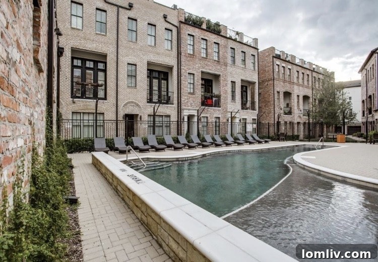 Modern Townhome Interior with Wood Flooring