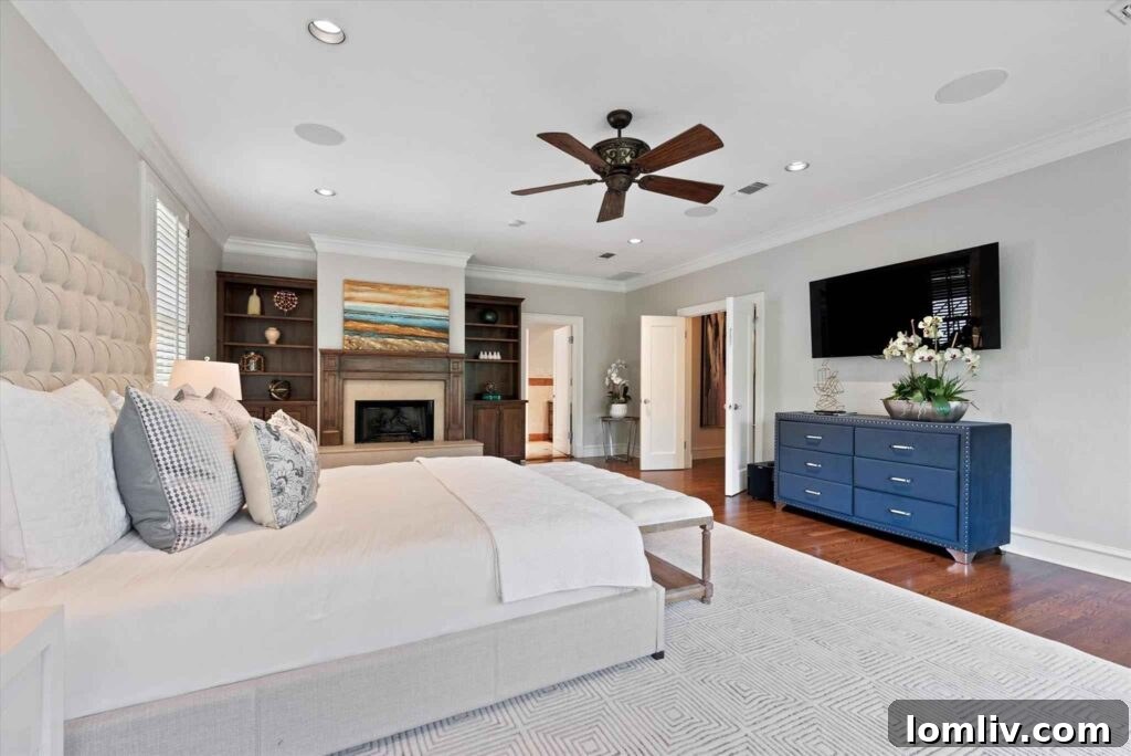Spacious kitchen island with double sinks and elegant contrasting granite