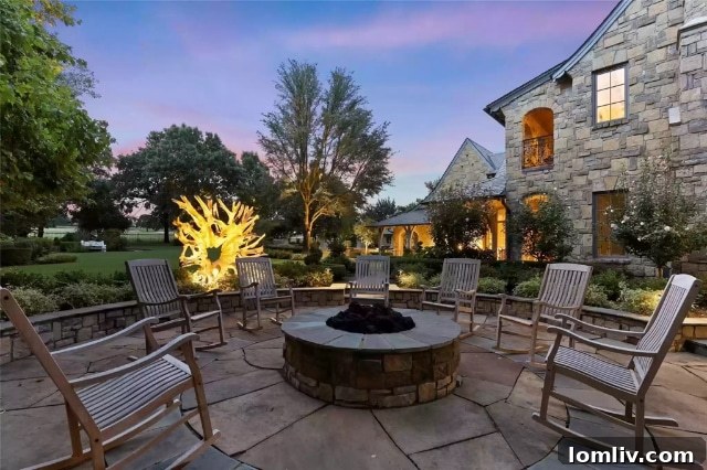 Aerial view showcasing the extensive outdoor amenities including pool and patios