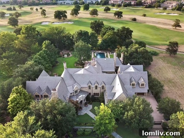 The stunning exterior of the English-inspired Vaquero estate, showcasing architectural detail