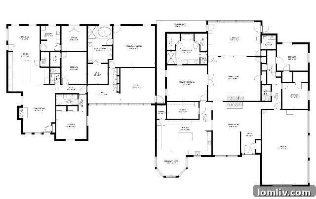 Comprehensive floor plan showcasing 205 and 201 Meadow Creek Lane homes.