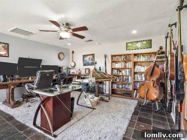 Versatile living area at Meadow Creek Lane, perfect for a family music room or creative space.
