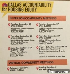 Community members engaging in a housing equity discussion