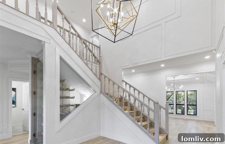 Spacious living room with natural light, ideal for entertaining guests in the Plano home