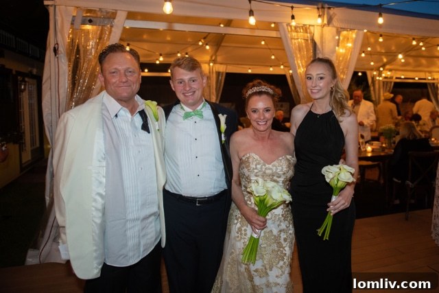 Henda Salmeron and Christopher Randolph with Henda's Children