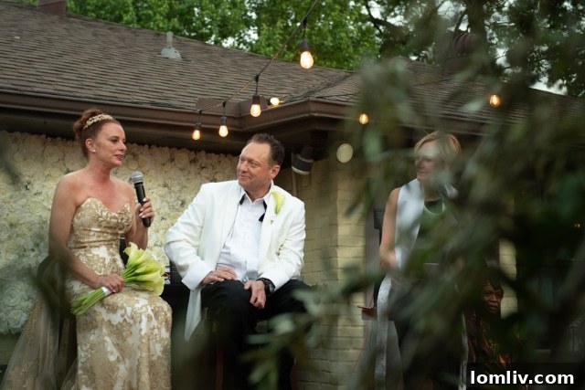 Intimate Moment Between Henda and Christopher During Their Wedding Ceremony