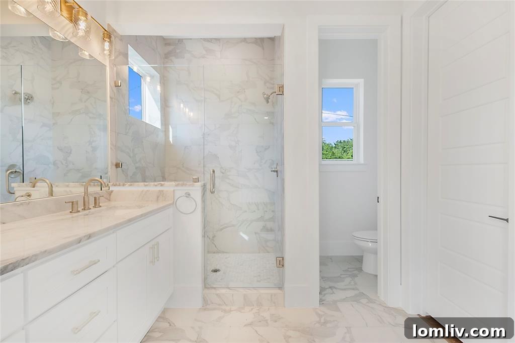 Spacious master bedroom with abundant natural light