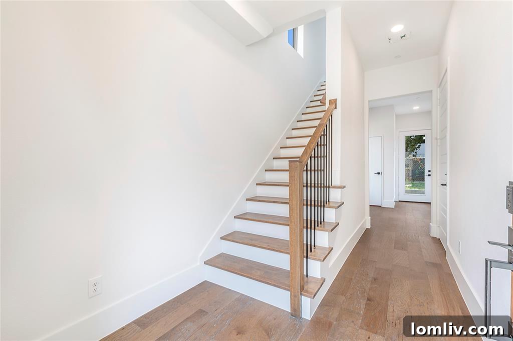 Sleek, modern living room with city views