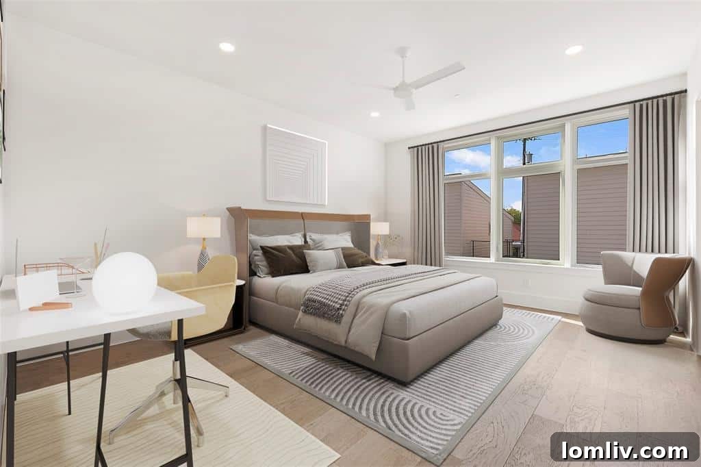 Spacious kitchen with modern cabinetry
