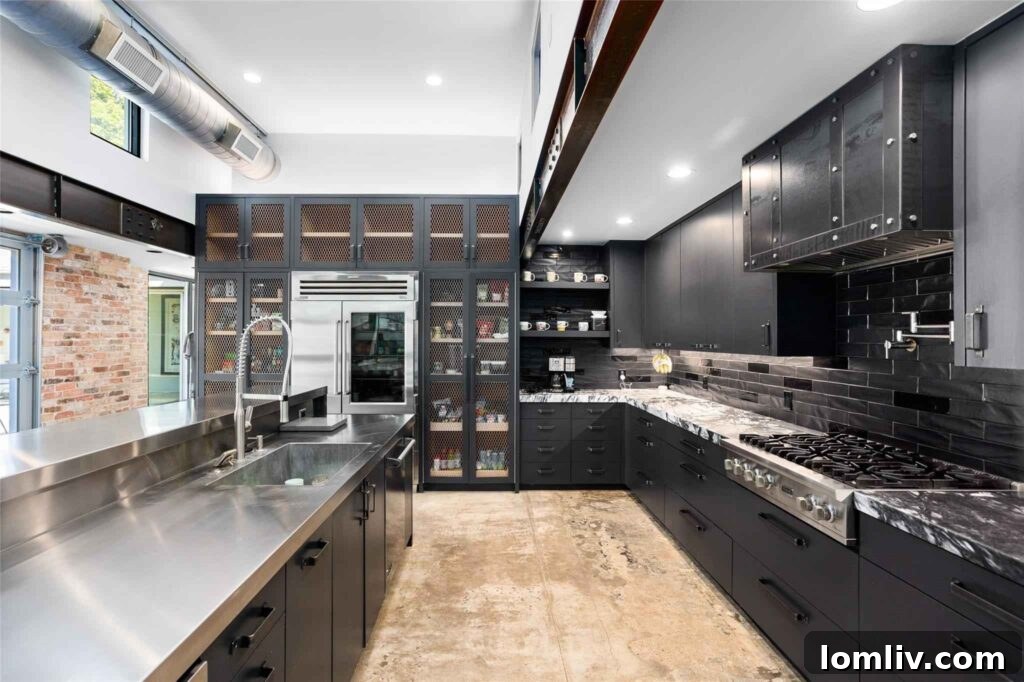 Luxury Kitchen Appliances and Black Stone Countertops