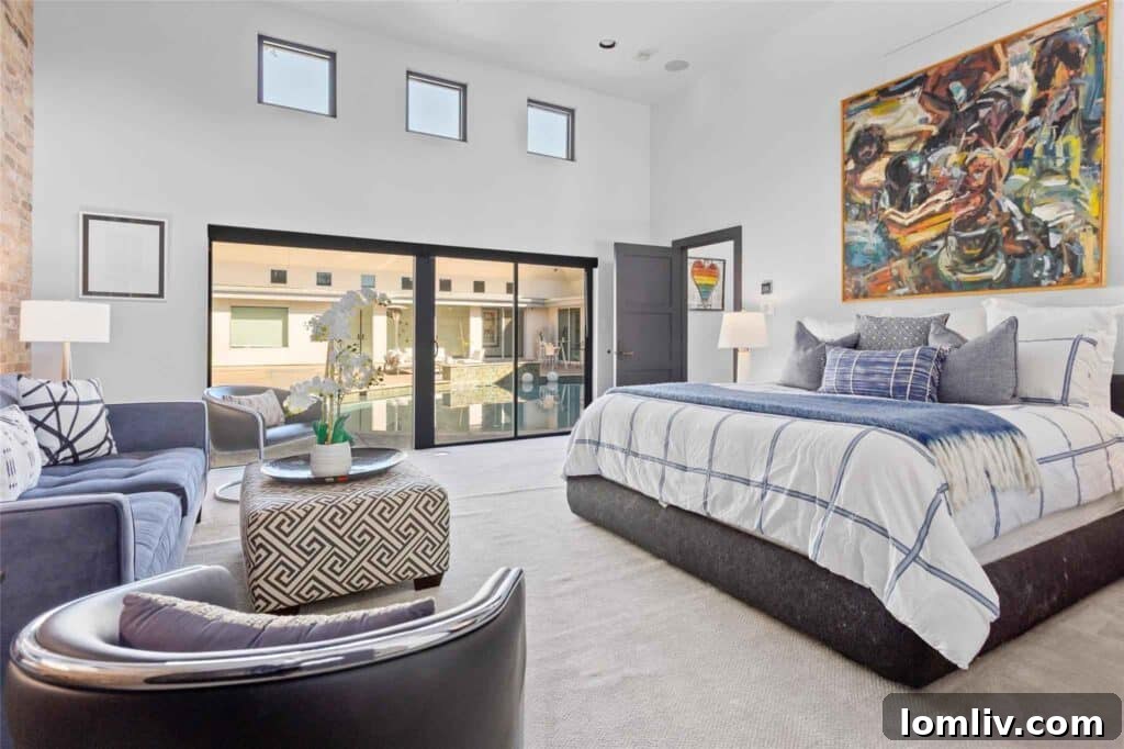 Spacious Principal Suite with Dreamy Pool Views