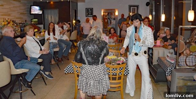 Jan McFarlane's legendary birthday bash featuring an Elvis impersonator.