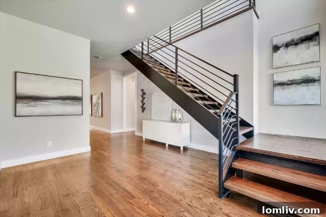 Luxury modern transitional home exterior with clean lines and large windows.