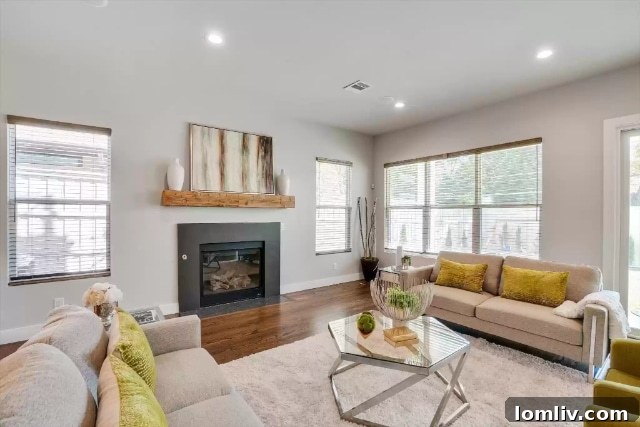 Bright and airy living room with modern decor and ample natural light.