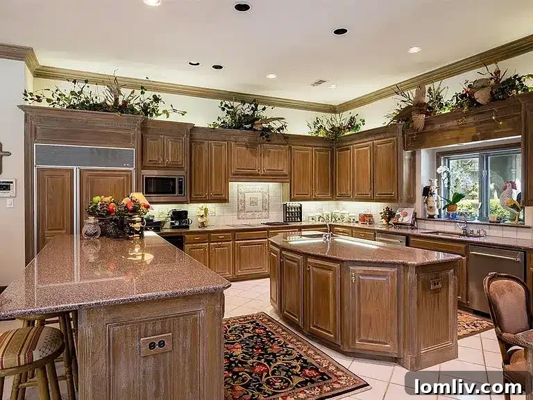 Bright and airy kitchen with modern finishes and breakfast nook at 2 Manzano Circle