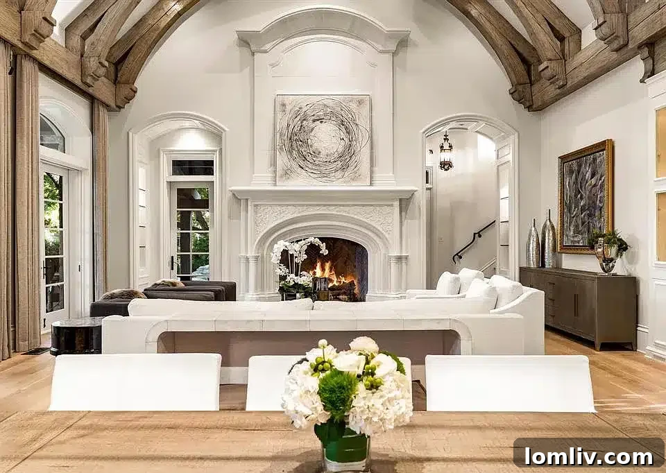 Exterior of a fully renovated Tudor-style home at 30 Robledo Drive, Los Arboles