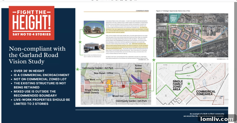 Thomas Buck presenting concerns about the Standard Shoreline project to the Dallas City Council.