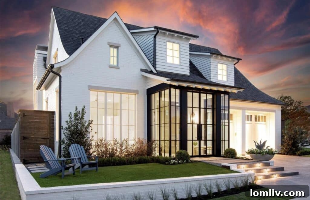 Modern Exterior of New Build at 9135 Bluff Hollow Court