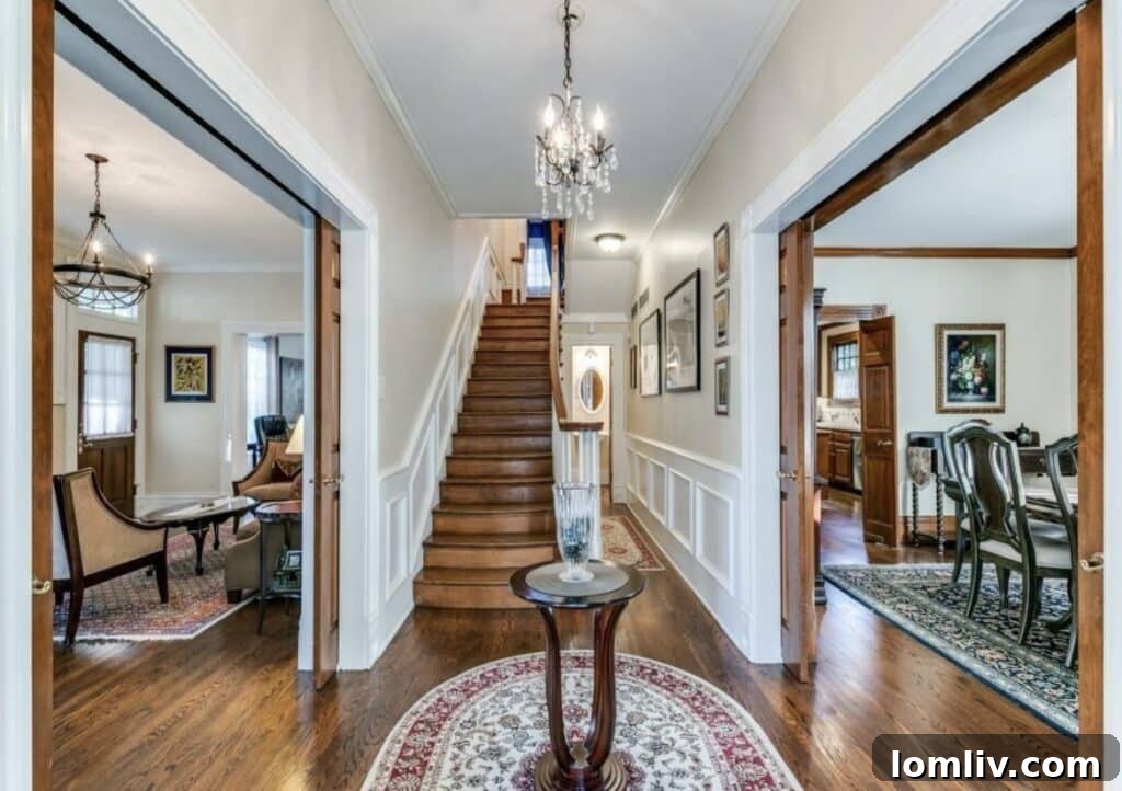 Inviting Backyard Pool Area with Covered Porch