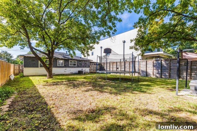 Well-Maintained Backyard with Potential