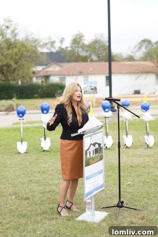 Dallas County Commissioner Elba Garcia at Builders of Hope groundbreaking