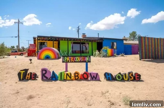 Rainbow House The Undisputed Fun Capital 2 The Rainbow House: A Vibrant Oasis of Art in Joshua Tree