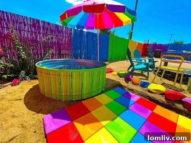 Rainbow House The Undisputed Fun Capital 13 The Artistic Cowboy Pool at The Rainbow House