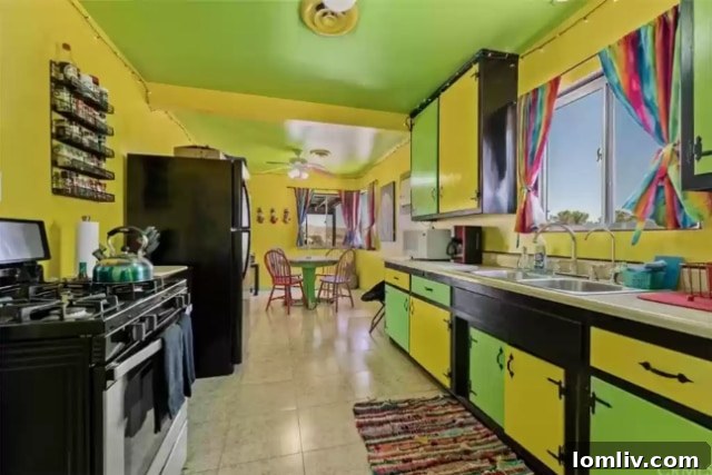 Rainbow House The Undisputed Fun Capital 9 Colorful Bedroom Retreat in Joshua Tree