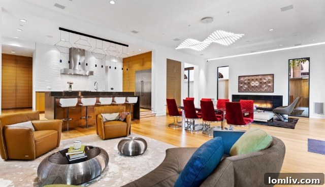 Highland Park Contemporary: An Architecture of Enduring Delight 5 Stunning interior view of a contemporary living space by SHM Architects