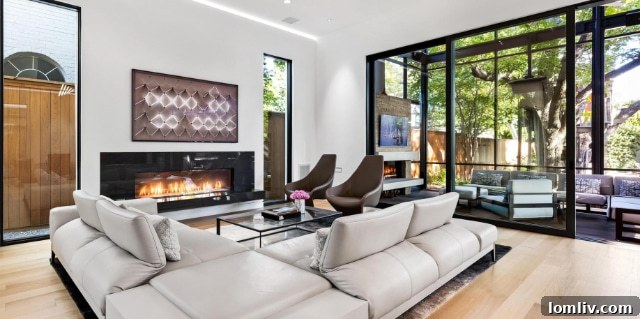 Highland Park Contemporary: An Architecture of Enduring Delight 7 Lush green backyard with mature trees, offering privacy in Highland Park