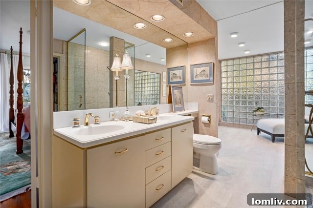 Old Hollywood Primary Bathroom