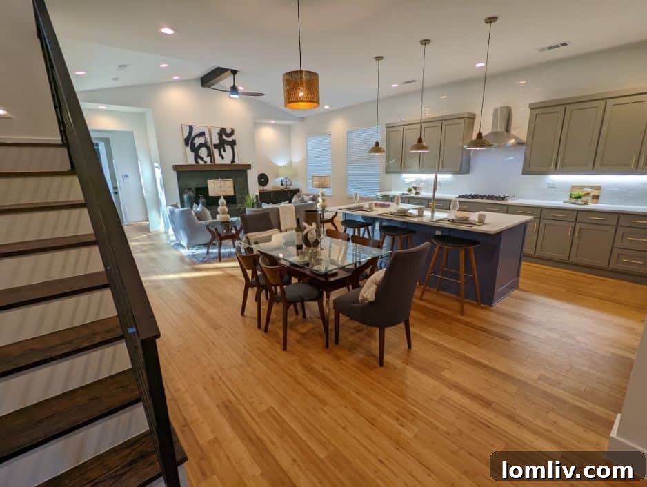 Another perspective of the brand new house at 1300 Francis Street, Carrollton, showcasing its pristine exterior