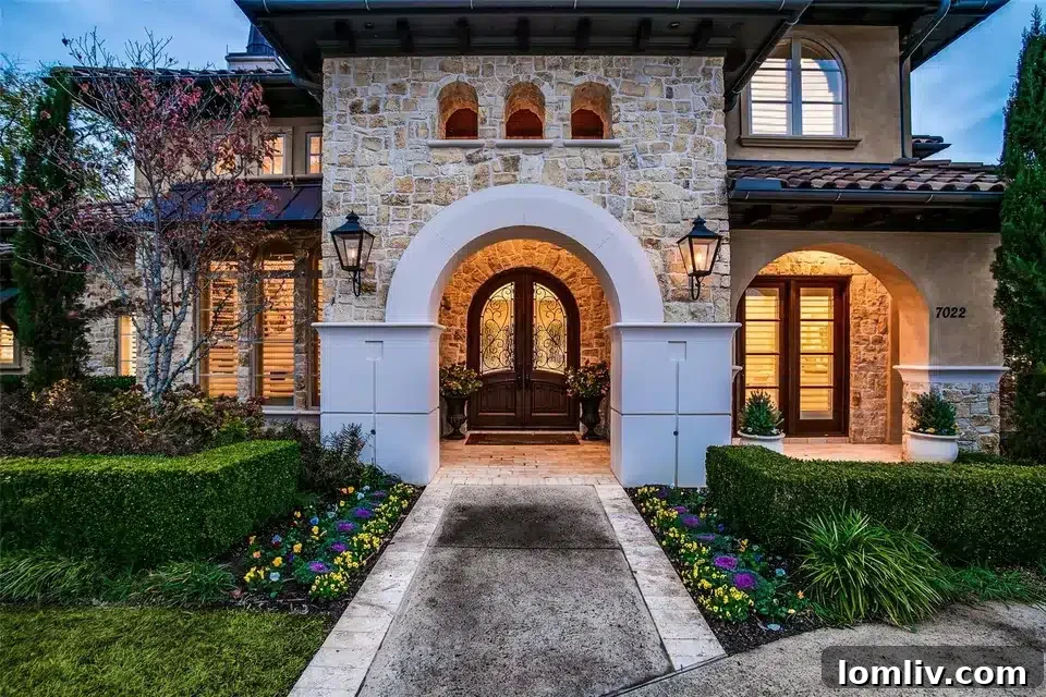 The Generational Gift: Multi-Gen Living for All 2 Experience the grandeur of 7022 S. Janmar Drive, a stunning Mediterranean-style home in Dallas.