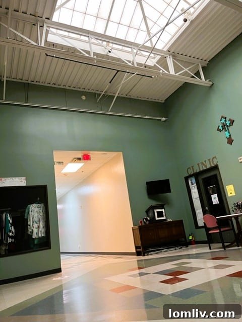 Interior view of Center of Hope