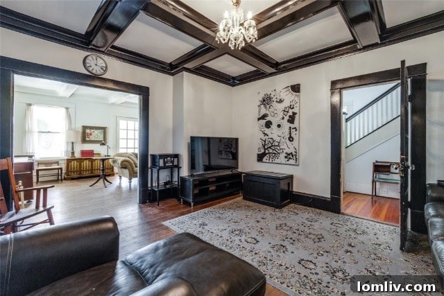 Interior detail of the 1913 Richardson home, featuring vintage design